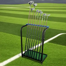 9 Golf Club Display Rack Clubs Golf Putter Storage Organizer Floor Stand Holder