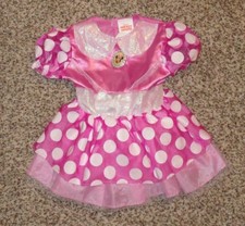 Toddler Girls Disney Minnie Mouse Costume Dress Pink White 12-18 Months