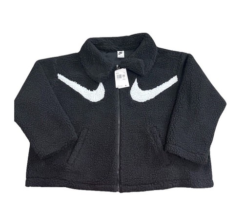 Nike Jordan Cozy Girl Womens Jacket M Mid Length Full Zip Coat