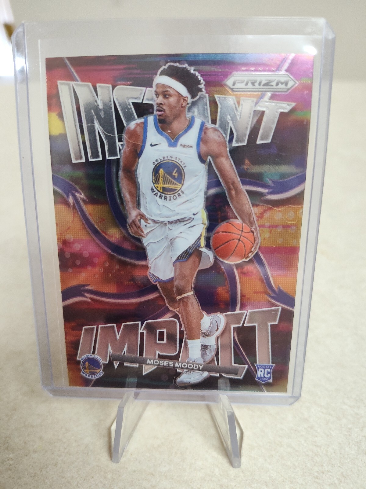 2021-22 Panini Prizm MOSES MOODY GS Instant Impact Insert Rookie Card #24 RC NM