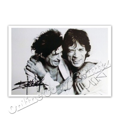 Keith Richards and Mick Jagger  - Rolling Stones - Autogrammfoto / autograph