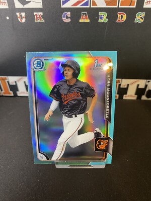 Ryan Mountcastle 2015 Bowman #80 CHROM HIMMELBLAU RC REFRAKTOR ORIOLES B3-T3