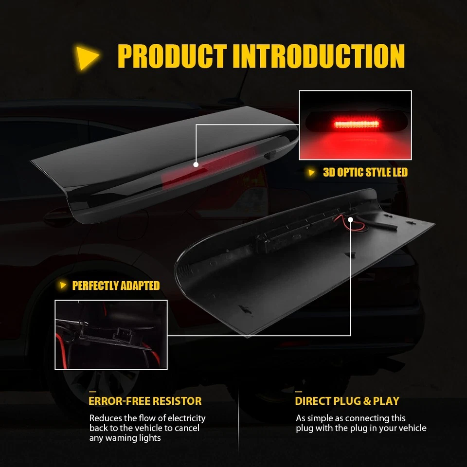 PARA LAND ROVER LR3 / LR4, DISCOVERY 3 Y 4 LUZ DE FRENO TRASERA TERCERA LUZ DE FRENO Foto 4 de 4
