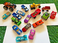 Hot wheel size cars monster trucks construction vehicles and more lot of 18