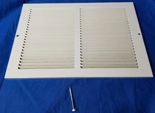 NEW Hart & Cooley 650 Series 12" x 8" White Flat Wall Return Air Grille 043118 