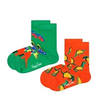 2-Pack Kids Dinos Socks Dark Orange