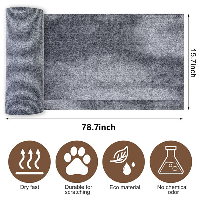 Adhesive Cat Wall Scratcher, Pet Scratching Board, Trimmable Kitten