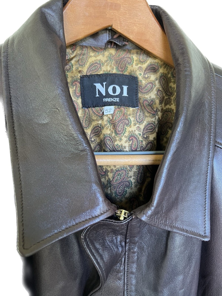 1970's Noi Italian Leather Bomber Jacket Size 42 | eBay
