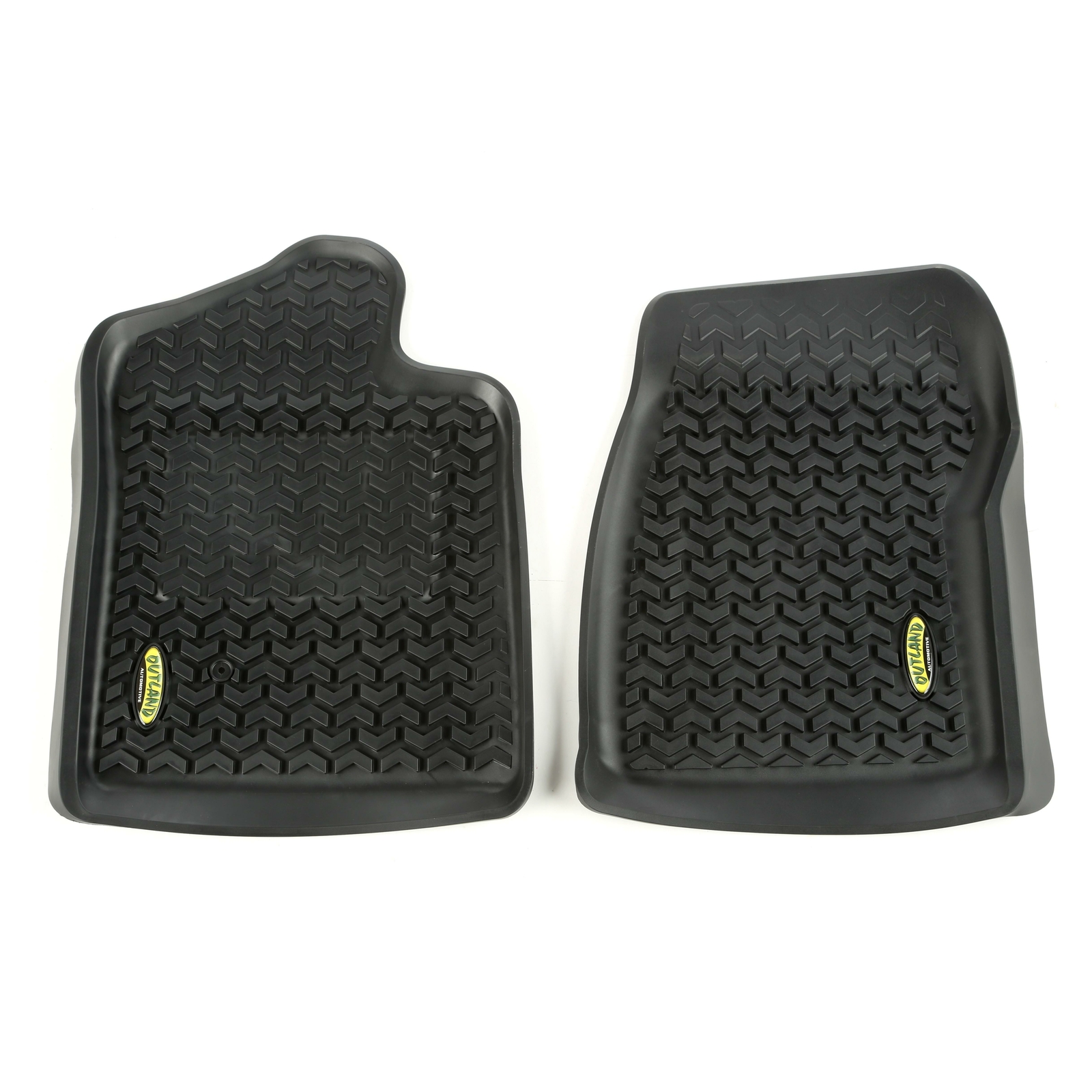 Tapis de sol tout terrain noirs pour camionnette GM 2007-2013 Cabine Simple