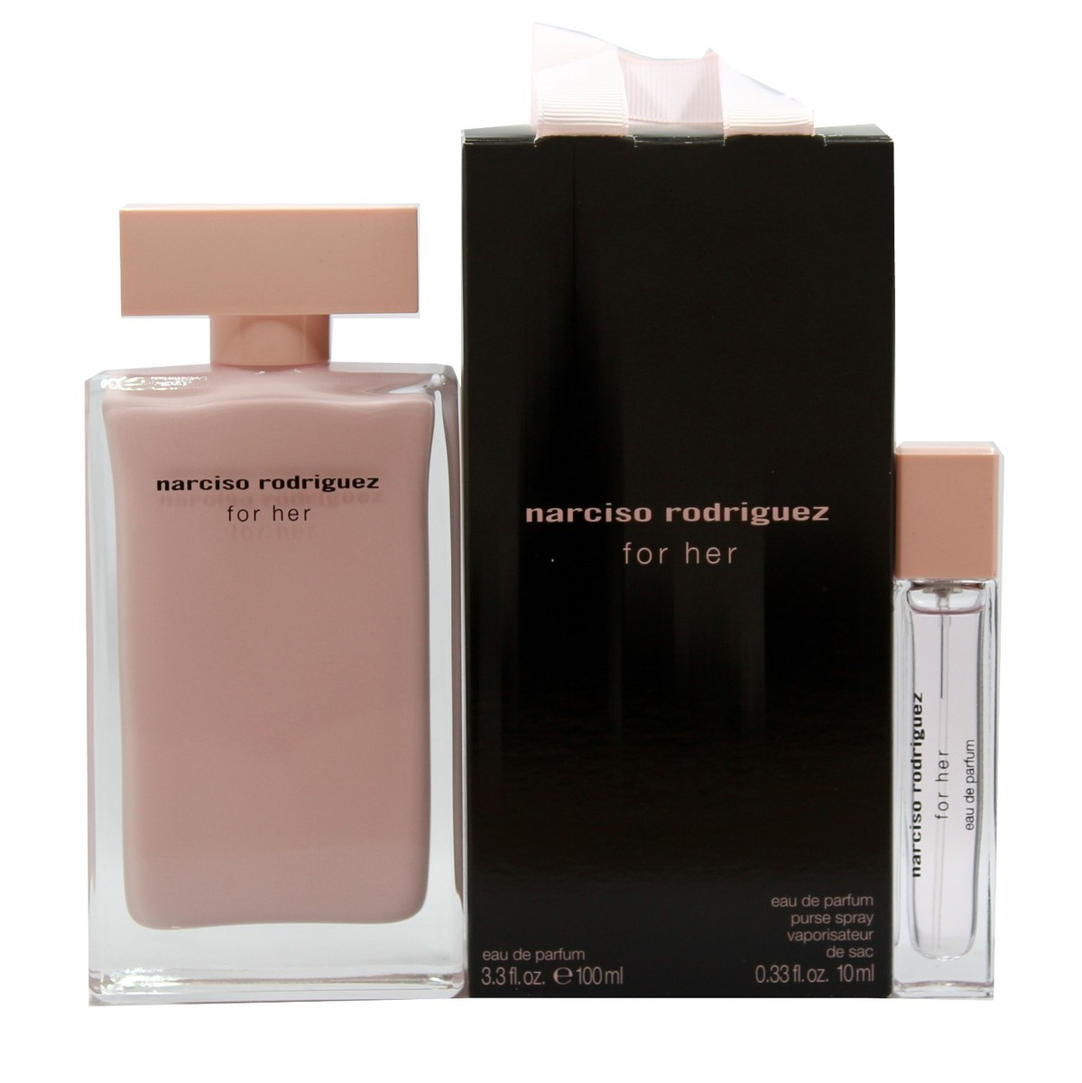 NARCISO RODRIGUEZ FOR HER 2PC TRAVEL SET WITH EAU DE PARFUM