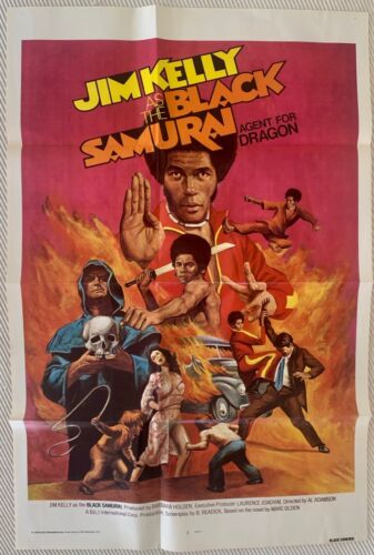  Black Samurai Jim Kelly 1977 original  movie poster V Good 27 x 41 