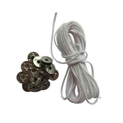 20 Stück Metall Kerzendocht Halter Tabs und 5 Meter Baumwolle Kerzendocht Kern, für