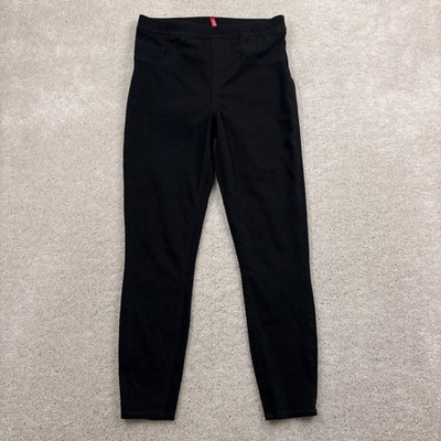 Spanx Jeggings Womens Size Medium Black Pull On Cropped Tapered