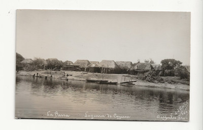 ORIGINAL OLD ACAPULCO MEXICO REAL PHOTO - J. J. PINTOS - LAGUNA DE COYUCA BARRA
