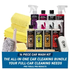 Mr. Detroit -  14pc Car Detailing Kit – Interior & Exterior, Soap, Wheel Care