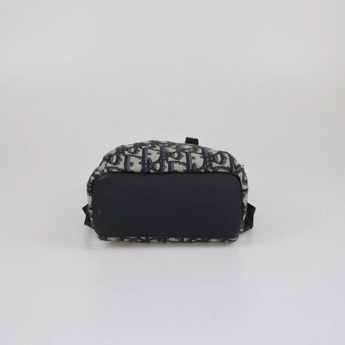 Mini sac à dos enfant Christian Dior bleu marine oblique