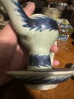 Antique Chinese Blue and White Porcelain Oil Lamp Old Lines — photo 8