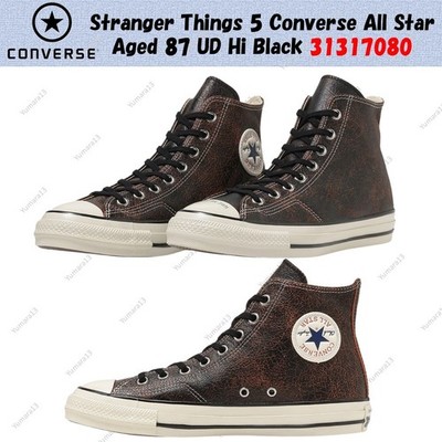 Stranger Things 5 Converse All Star Aged 87 UD Hi Black 31317080 Men's Size