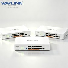 Wavlink 28/18/10 Port Gigabit Ethernet Switch PoE Desktop/ Rackmount Unmanaged