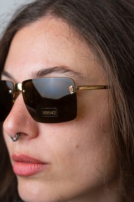 Versace Mod. X67 COL. 030/549 Vintage 90s y2k squared randlose Sonnenbrille NOS