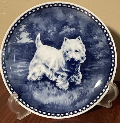 Tove Svendsen Original Hundeplatte West Highland White Terrier Thoen Vabnil 