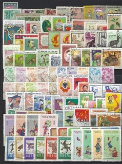 Vietnam 150 Different Stamped Stamps