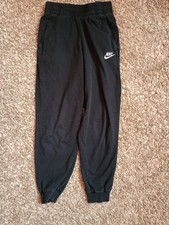 Nike Black Logo Sweatpants Athletic Joggers - Cotton - Youth Size Medium