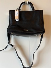 Rebecca Minkoff Bedford Zip Black Satchel Bag...