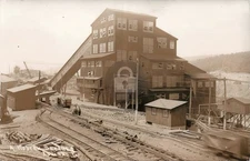 Coal Mine Breaker ASHLAND PA Schuylkill County RPPC Photo Postcard COPY