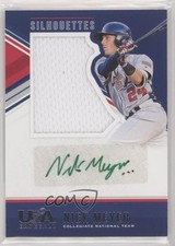 2018 USA Baseball Stars & Stripes Jerseys Green Ink /199 Nick Meyer #15 Auto w5b
