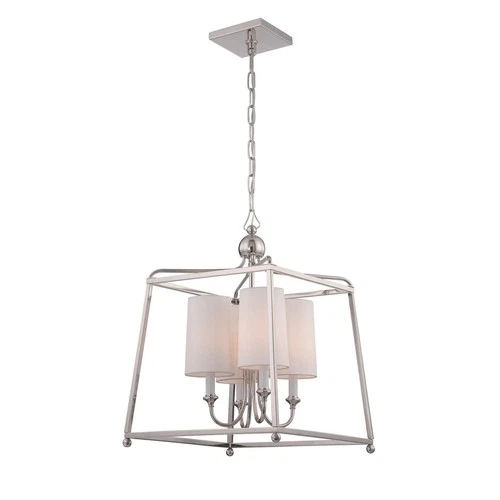 Crystorama Lighting Group 2245 Sylvan 4 Light 16"W Pendant - Nickel - Picture 10 of 12