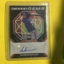 2021 Panini Elite Extra Edition - Hidden Gems Addison Barger #HG-AB Gold /10...