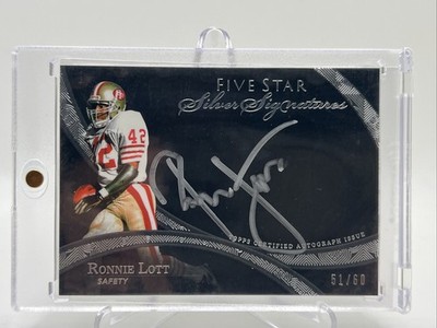 2014 Topps Five Star Silver Signatures Auto Ronnie Lott 51/60 SF 49ers HOF