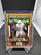2023 Panini Score Football - Jahleel Billingsley RC Titans #397 Orange Lava /565