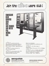 Aerospatiale ATEC Avionics Testing Analog Digital Pneumatic INS Vtg Mag Print Ad