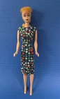 Vintage 1960s  Pony Tail Barbie In Apple Apple Print Sheath Dress