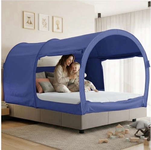 LEEDOR Bed Tent Dream Tents Pop Up Bed Portable Privacy Space Twin *Channel Tear