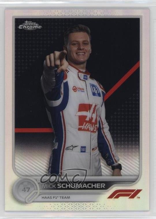 2022 Topps Chrome Formula 1 F1 Racers Refractor Mick Schumacher #69 0w77