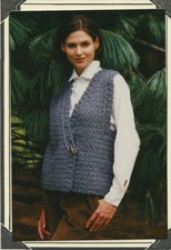 K1C2 Knit One Crochet Too Crochet Pattern 8315 The Crocheted Becoming Vest