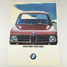 1968 Bmw 2002 Bmw 1600 Sales Brochure Large Format 02 Launch Two Models - Rare