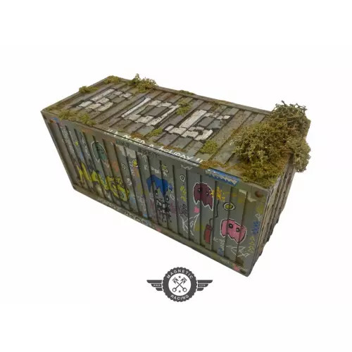 Accessoire diorama Magnetic Racing 041S-Graffiti(P) petit conteneur urbain
