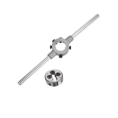 Handle Wrench Set Bolt Thread Repair 30mm Die Holder 3/8-24 UNF Round Die