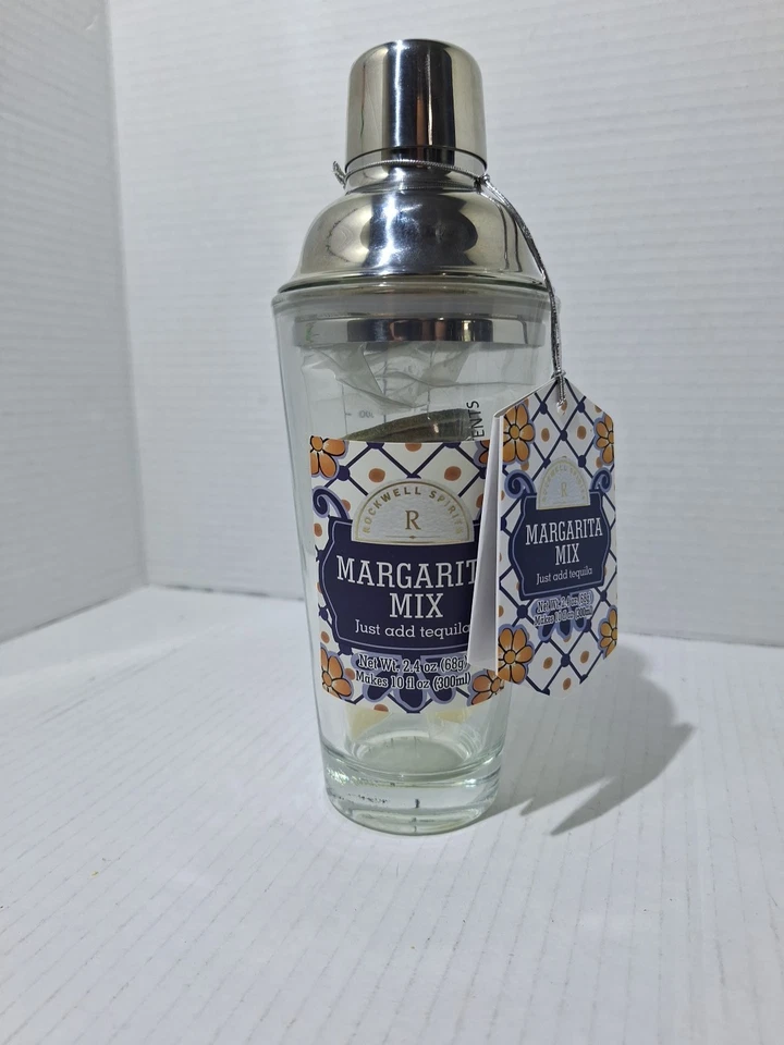 Nuevo Rockwell Spirits 14oz Margarita Coctelera Vidrio Cóctel Tequila Mezclador Regalo Foto 2 de 4