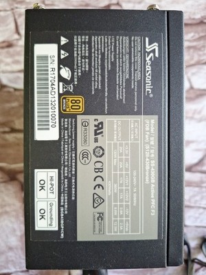 Seasonic SS-430GB Active PFC F3 Netzteil Computer PC Gaming Schwarz