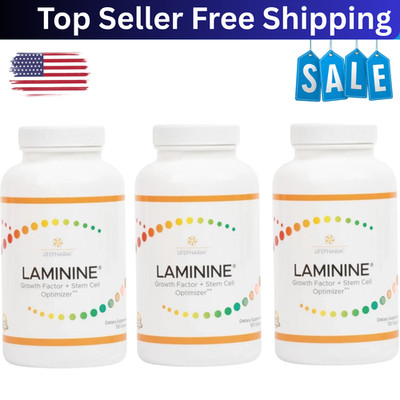 3 AUTHENTIC LifePharm Laminine Supplement 360 Capsules Total -  EXP 07/2026!