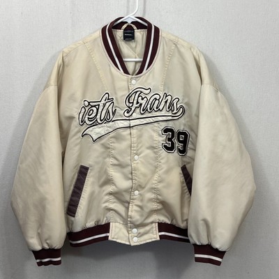 iets frans Jacket Coat Mens S Off White Varsity Bomber Streetwear French  Snaps