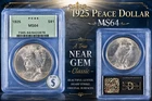 1925 Peace Dollar PCGS MS64 in OGH - Gem'Y Frost in OGH