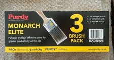 Purdy Paint Brush Set Monarch Elite 3 Painting Brushes 1½" 2" 3" MONSPEC3