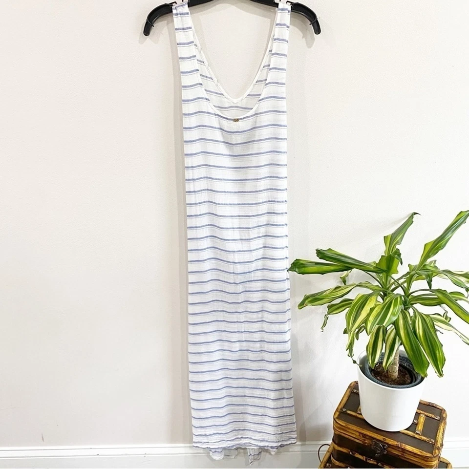PilyQ Bay Stripe Sophie Tie Dress Swim Coverup Size M/L - Image 3 of 4
