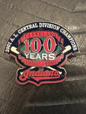Cleveland Indians (Guardians) Lapel Pin 2001 AL Central Division Champions